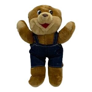 Vintage 1986 Shoney's Plush Bear SHONEY'S Restaurant Mascot EUC Missing Shirt